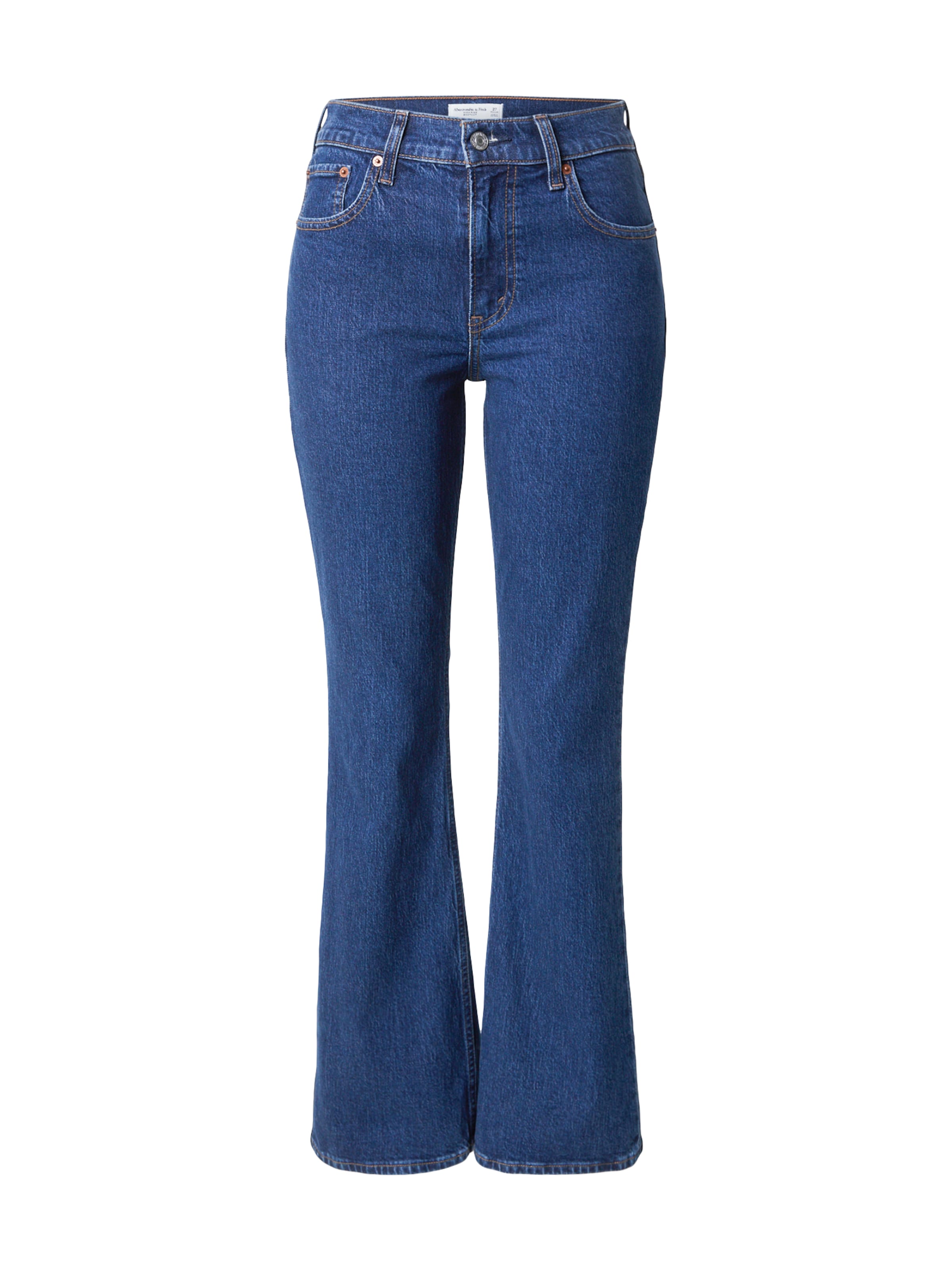 zils Abercrombie & Fitch Plati gali Džinsi: no priekšpuses