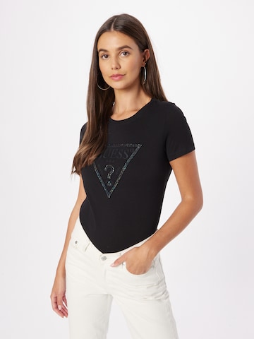 GUESS T-Shirt 'Angelina' in Schwarz: predná strana