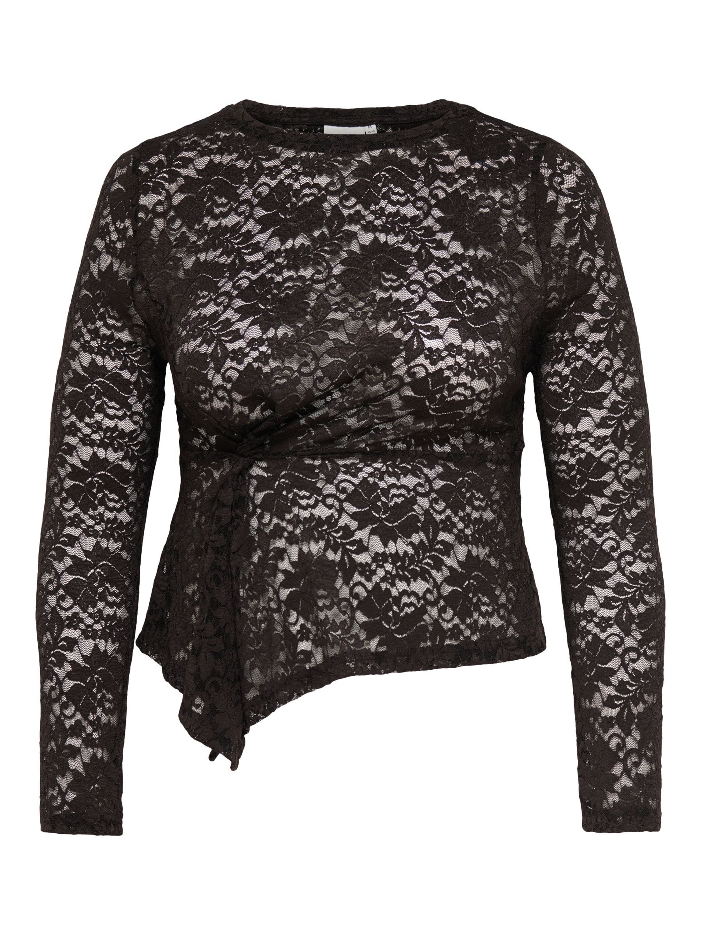 ONLY Carmakoma Bluse i sort: forside