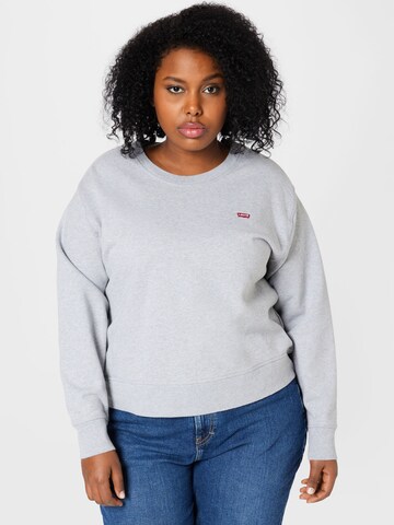 Levi's® Plus - Sudadera 'PL Standard Crew Swtshrt' en gris: frente