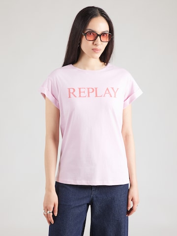 Tricou de la REPLAY pe roz: față