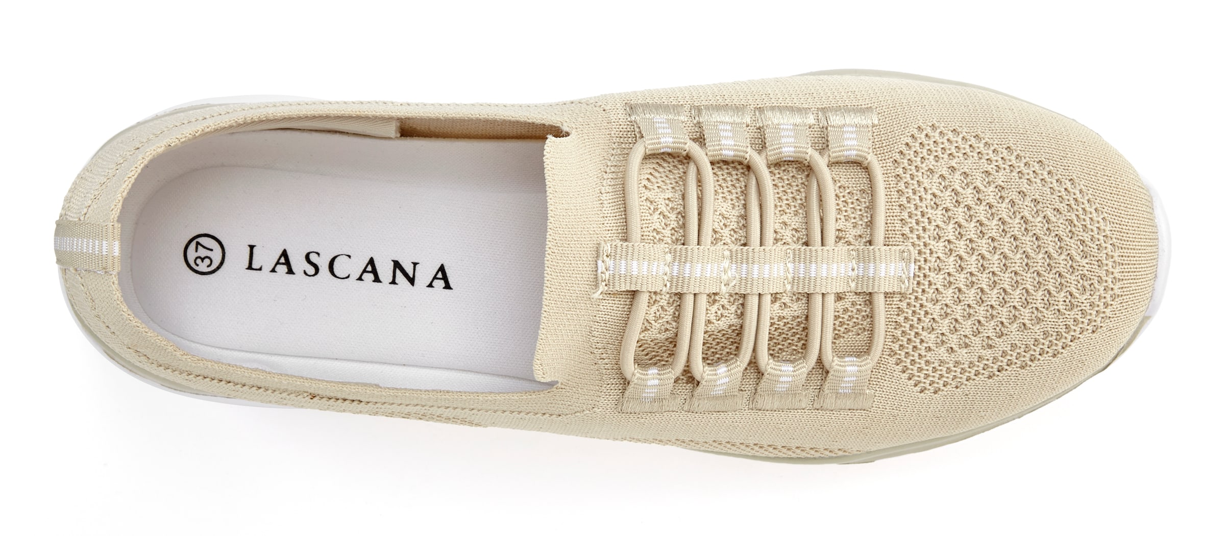 LASCANA Slip-Ons in Beige