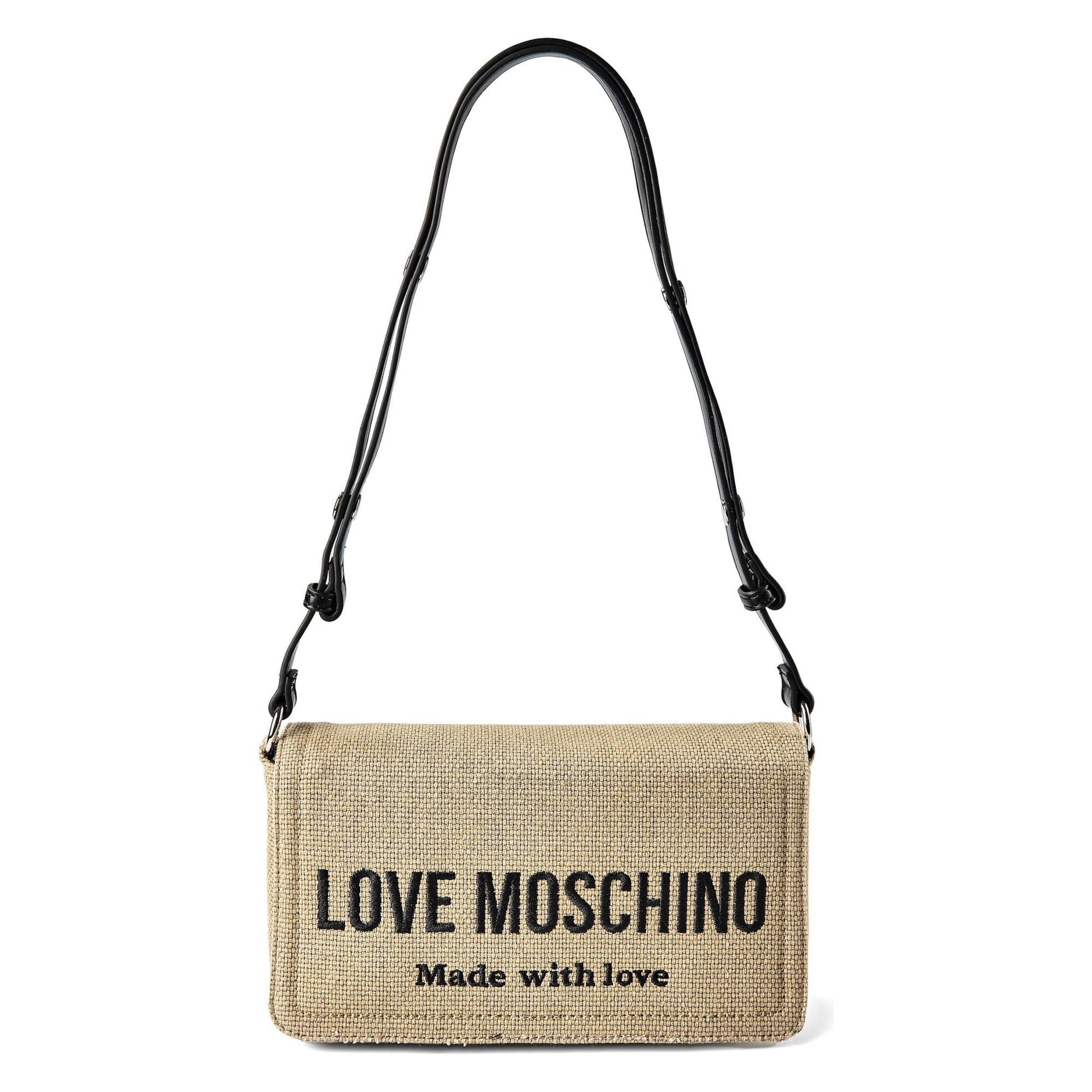 Sac à bandoulière 'Cargo Canvas' Love Moschino en noir : devant