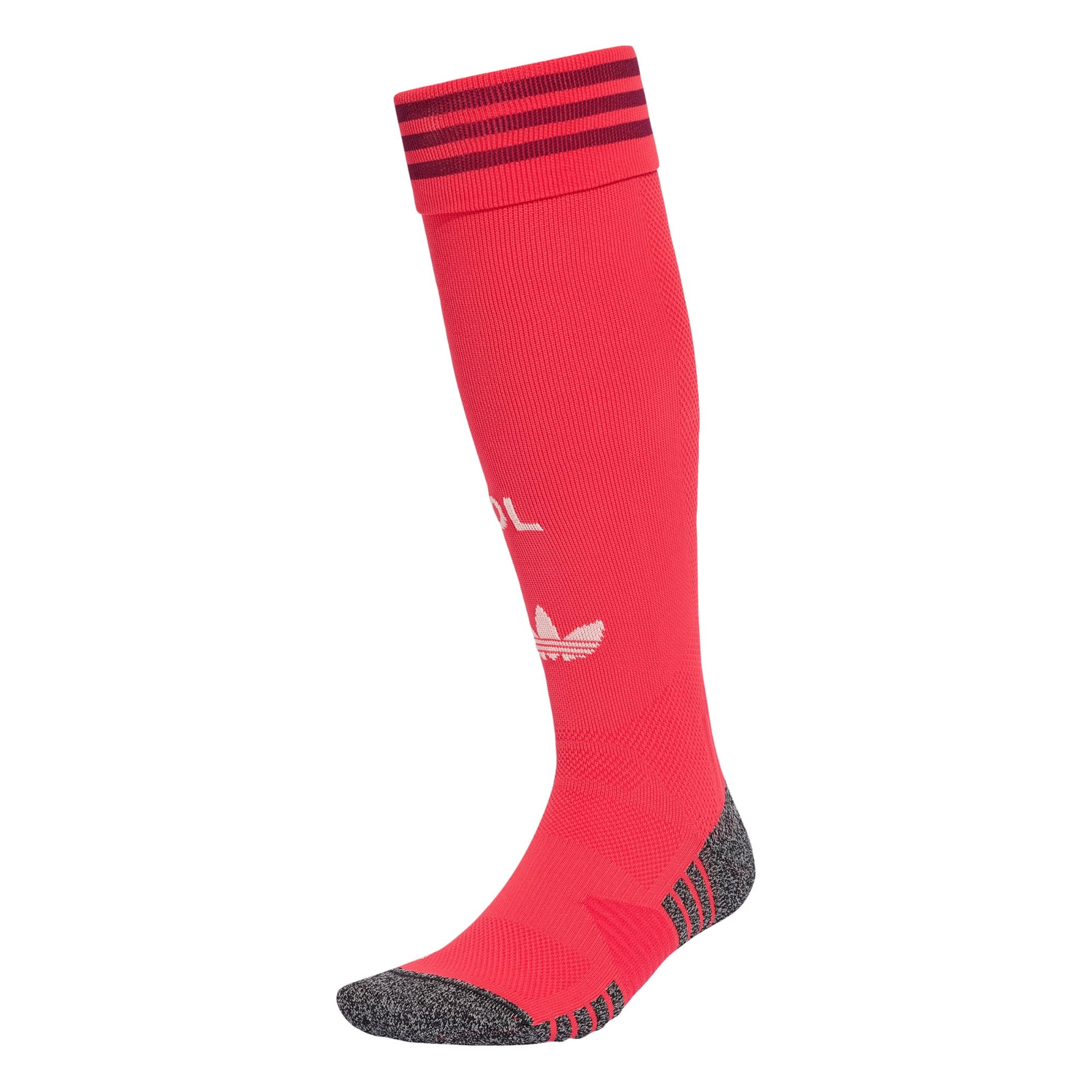 ADIDAS PERFORMANCE - Meias pelo joelho em vermelho: frente