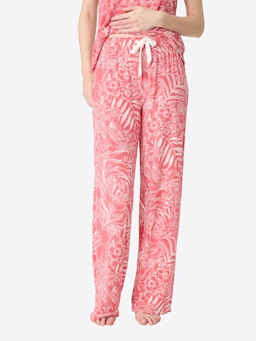 PJ Salvage Pyjamahose ' Lazy Days ' in Pink: Vorderseite
