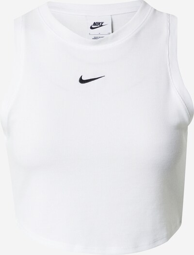 Nike Sportswear Top 'ESSENTIAL' | črna / bela barva, Prikaz izdelka