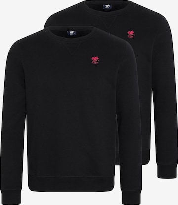 Polo Sylt Sweatshirt 'Basic' in Schwarz: Vorderseite