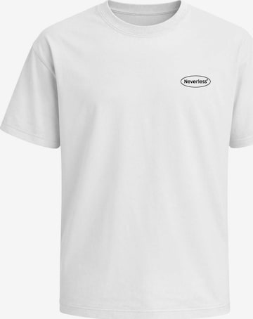 Neverless Shirt 'Good Boy Society' in Weiß: Vorderseite