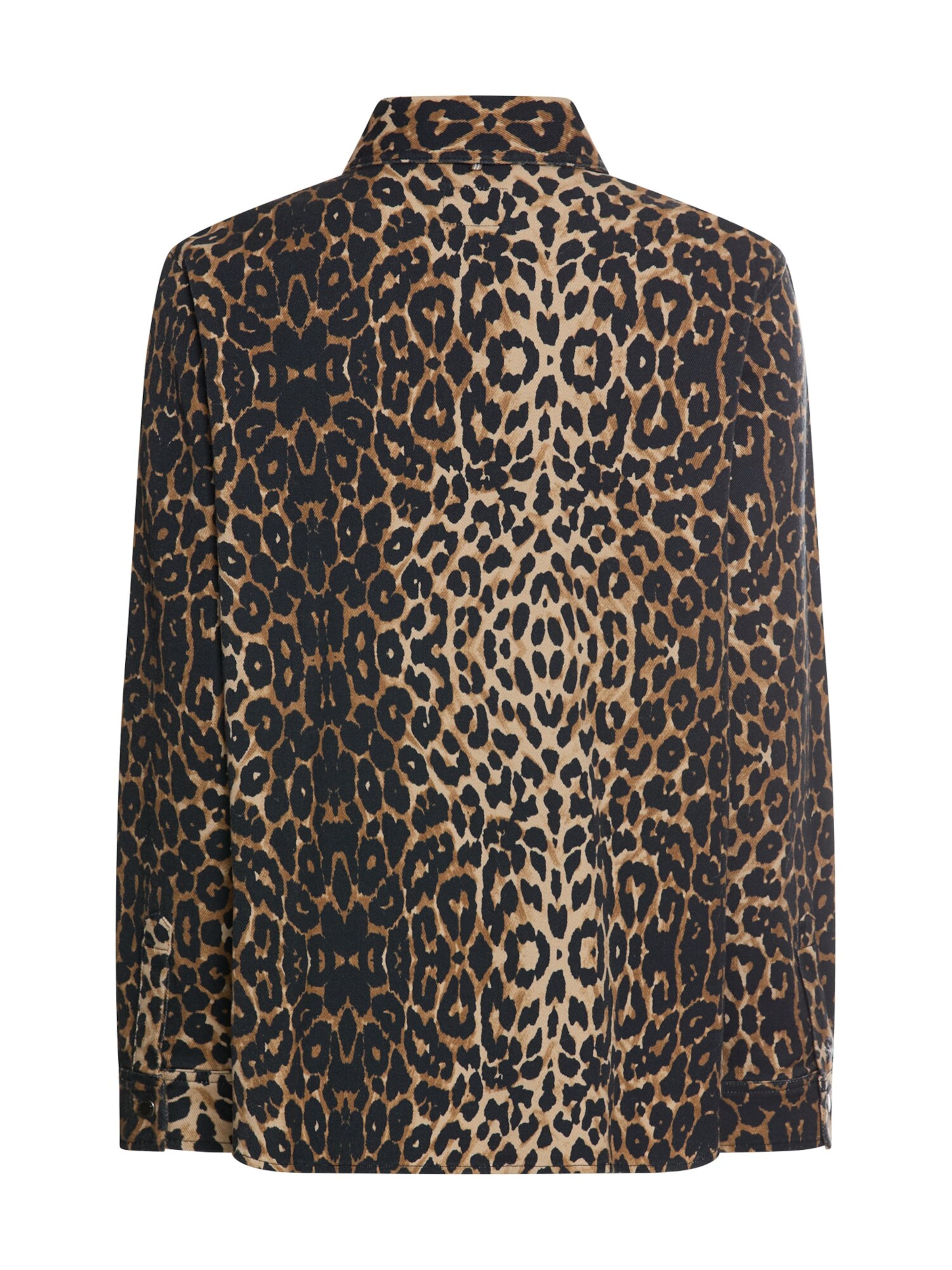 CAMEL ACTIVE Langarmbluse mit Leo-Muster in Beige