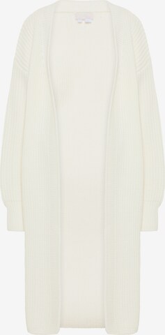 RISA Knit Cardigan in White: front