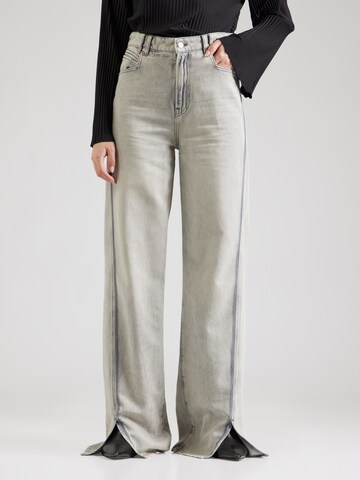 BOSS Wide leg Jeans in Grey: front