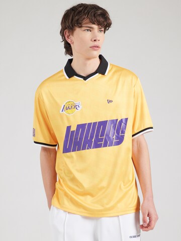 NEW ERA - Camisa 'Nba Loslak' em amarelo: frente
