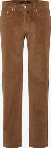 PIERRE CARDIN Regular Broek 'Lyon' in Bruin: voorkant