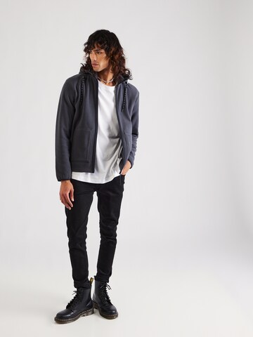 INDICODE JEANS Fleece jas 'Reid' in Grijs