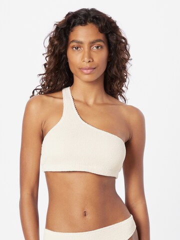 Samsøe Samsøe - Bustier Top de bikini 'ERIN' en blanco: frente