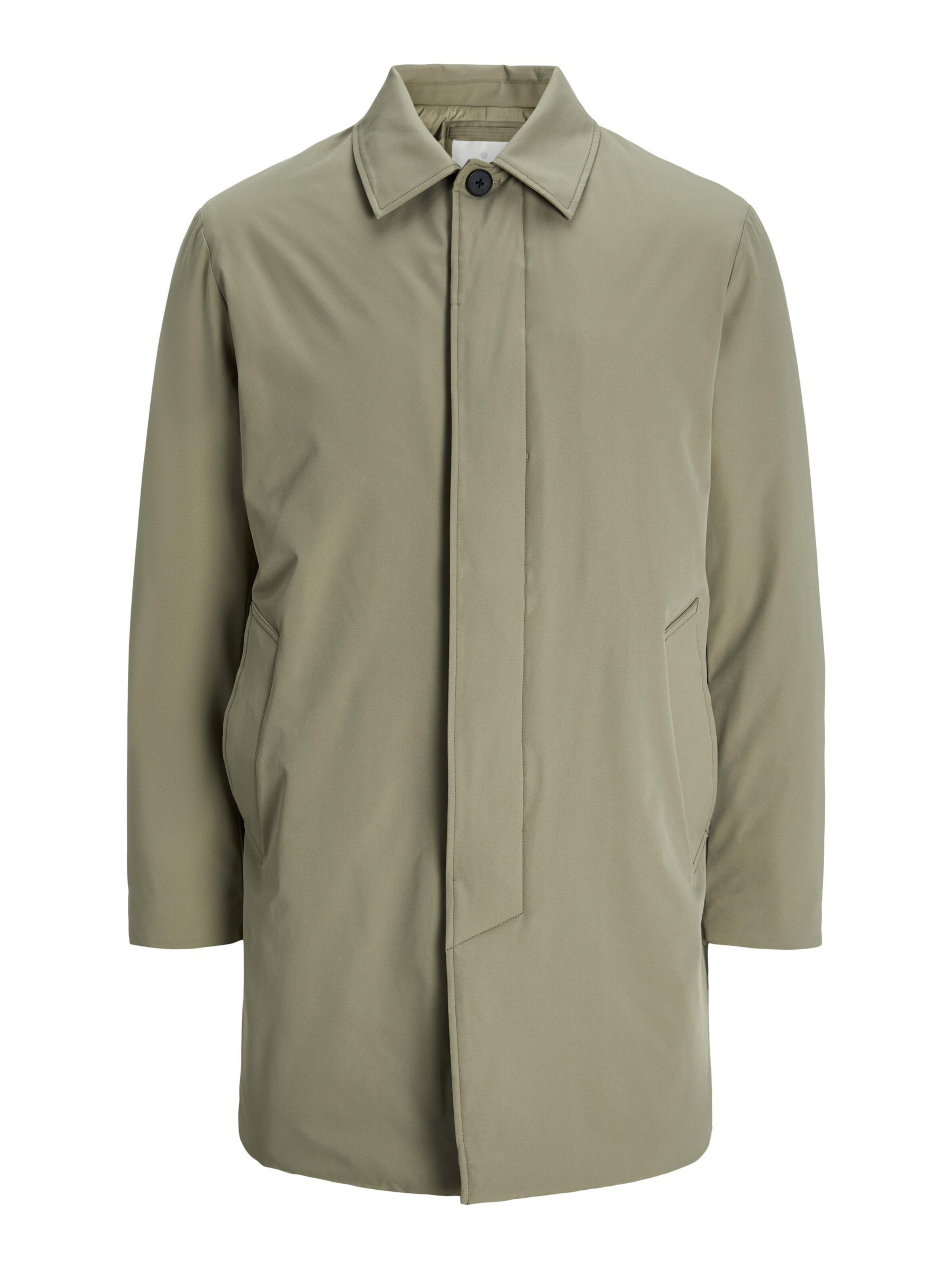 JACK & JONES - Abrigo de entretiempo 'Pea' en verde: frente