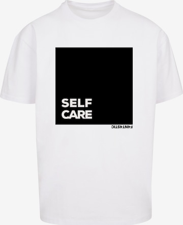 F4NT4STIC T-Shirt 'SELF CARE' in Weiß: predná strana