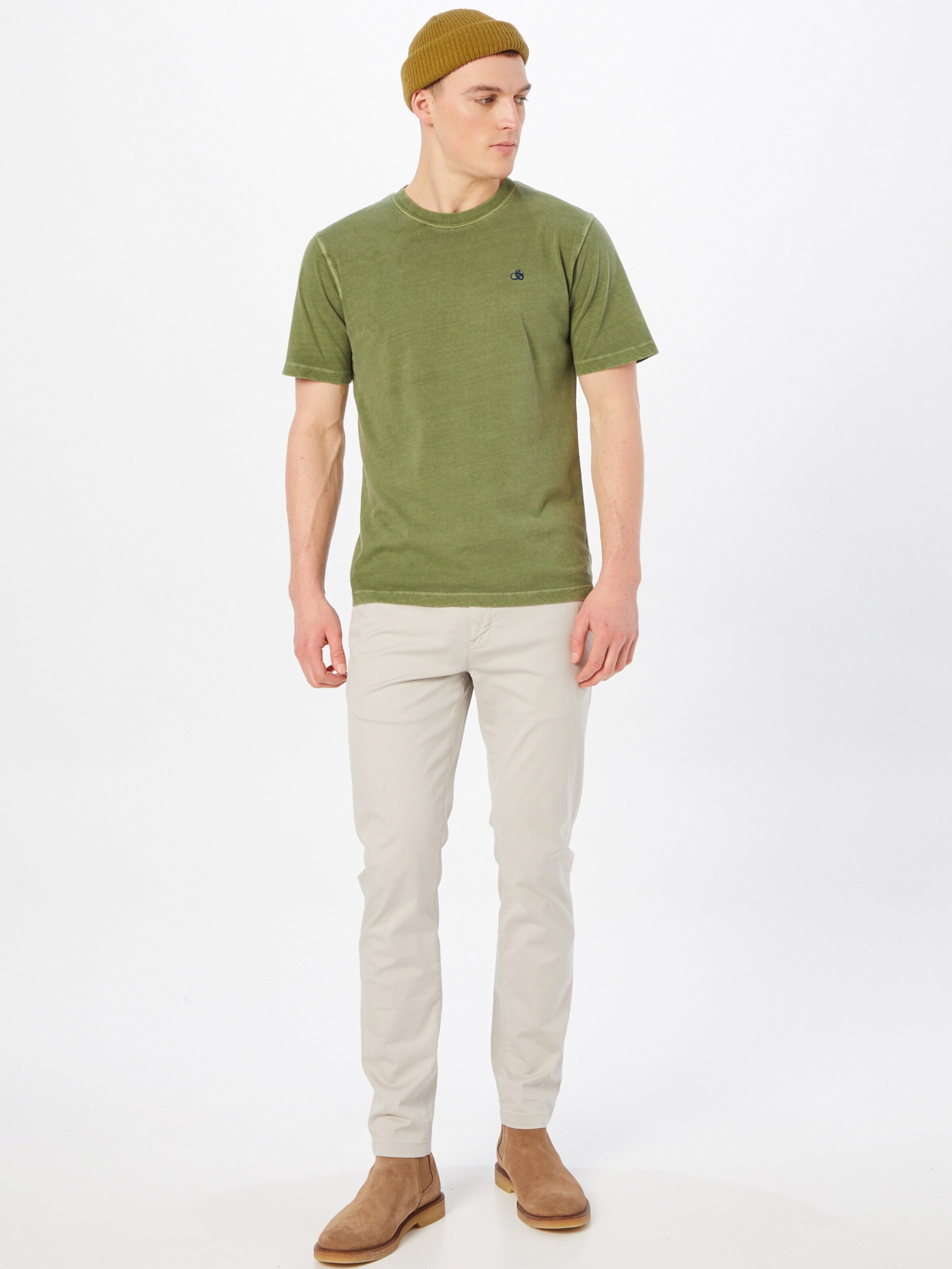 Männer Shirts SCOTCH & SODA T-Shirt in Oliv - RM32316 Männer Shirts SCOTCH & SODA T-Shirt in Oliv - RM32316
