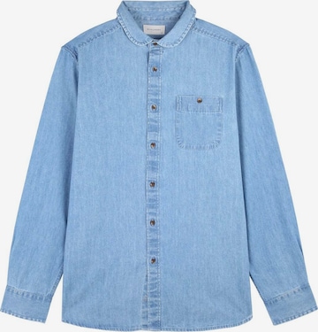 Scalpers Regular fit Button Up Shirt in Blue: front