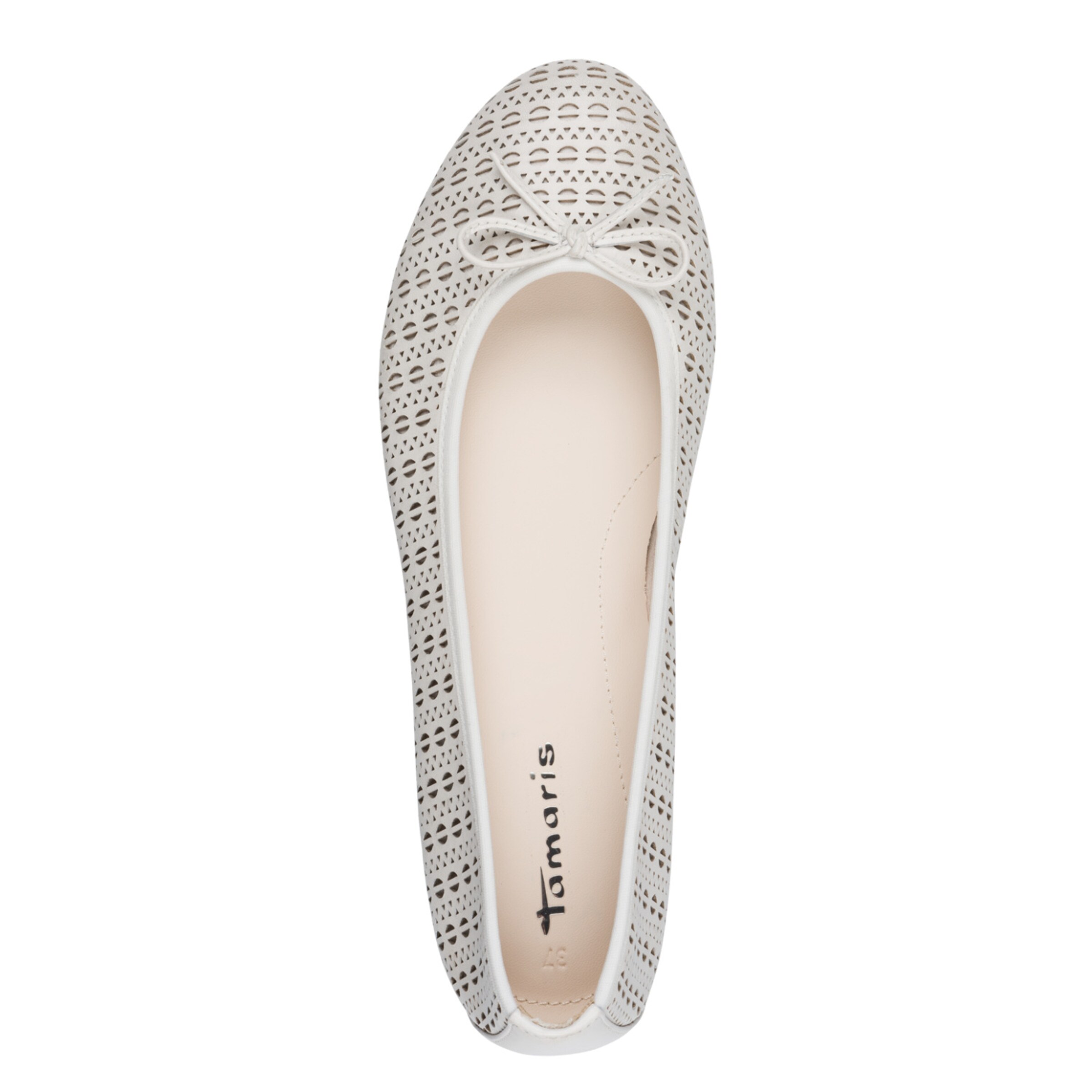 Tamaris Ballet Flats in White