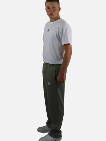 HEFTYKA Loose fit Workout Pants 'OPEN' in Green