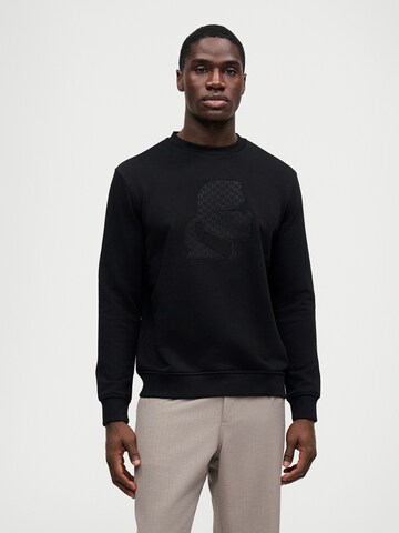 Karl Lagerfeld Μπλούζα φούτερ σε μαύρο: μπροστά