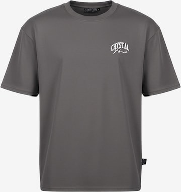 Crystal Paris Shirt 'Nightwolf' in Grijs: voorkant