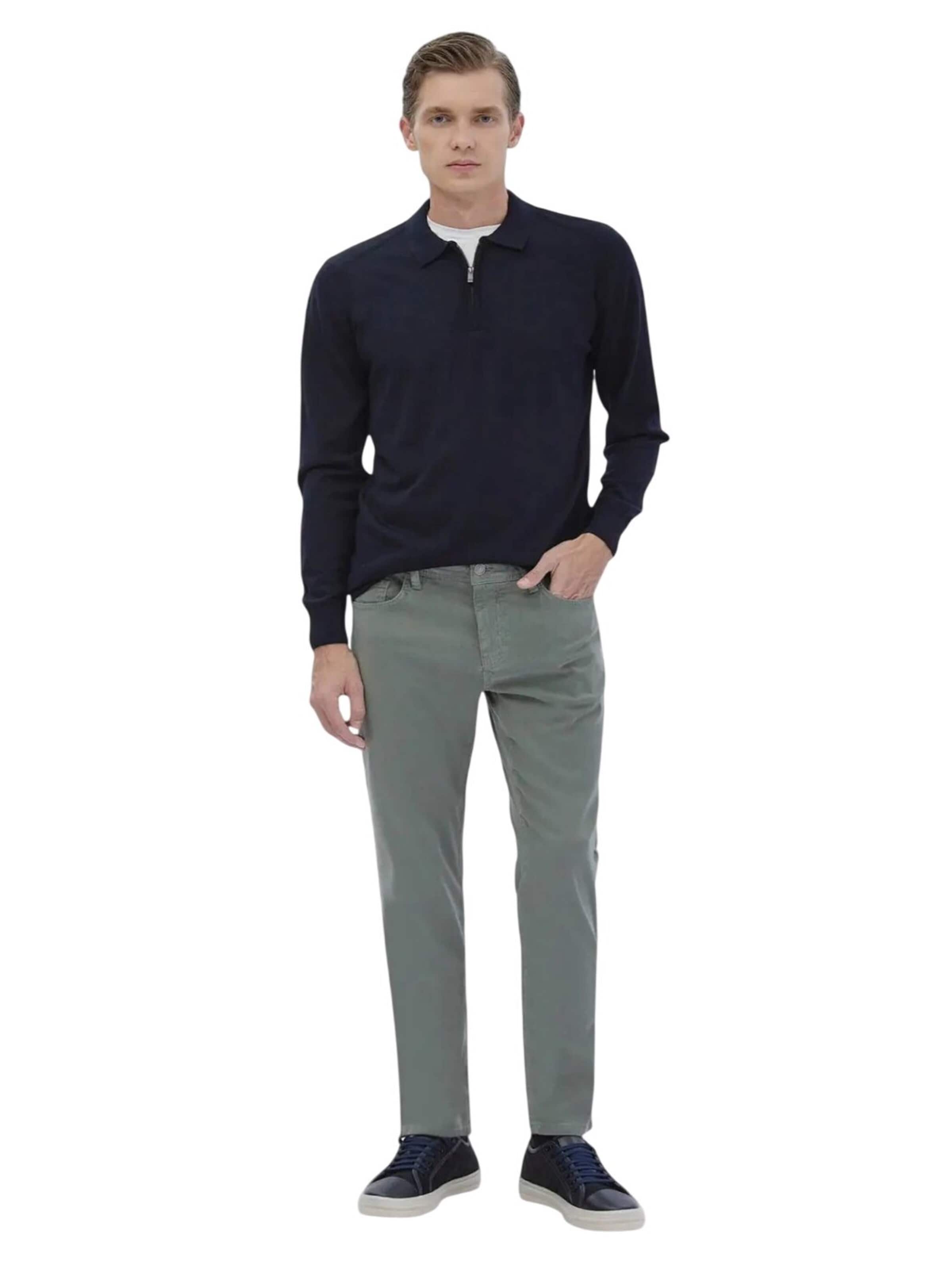 Ramsey Knit cardigan in Blue