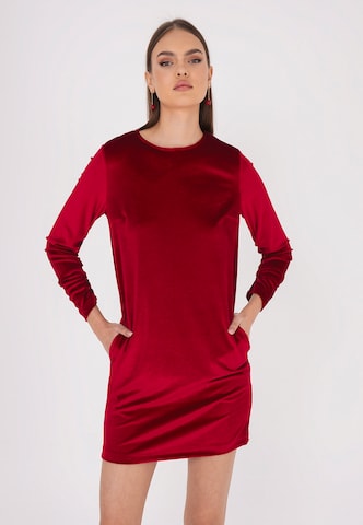 FRESHLIONS Jurk 'Sinah' in Rood: voorkant