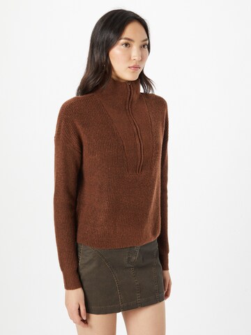 Noisy may Pullover 'New Alice' i brun: forside