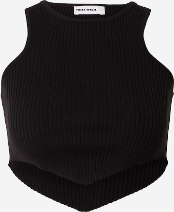 Top in maglia di Tally Weijl in nero: frontale