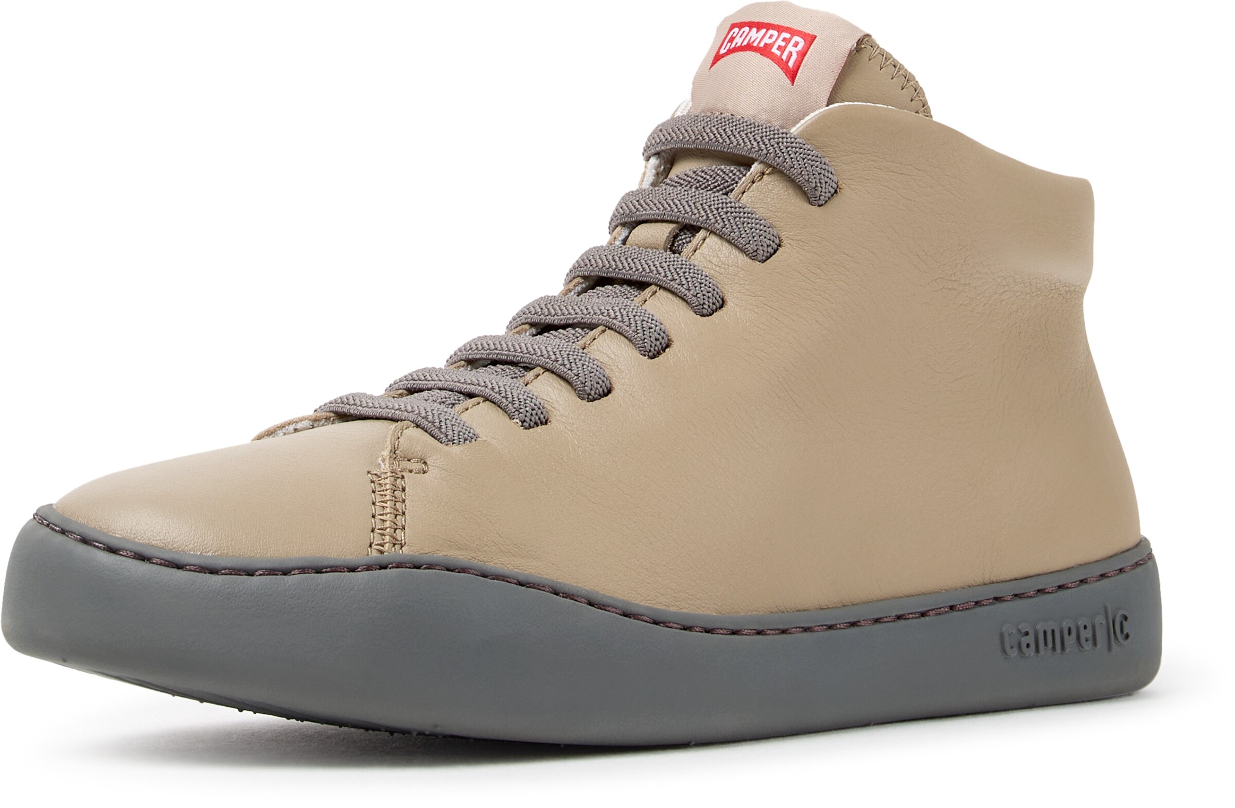 Baskets hautes ' Peu Touring ' CAMPER en beige : devant
