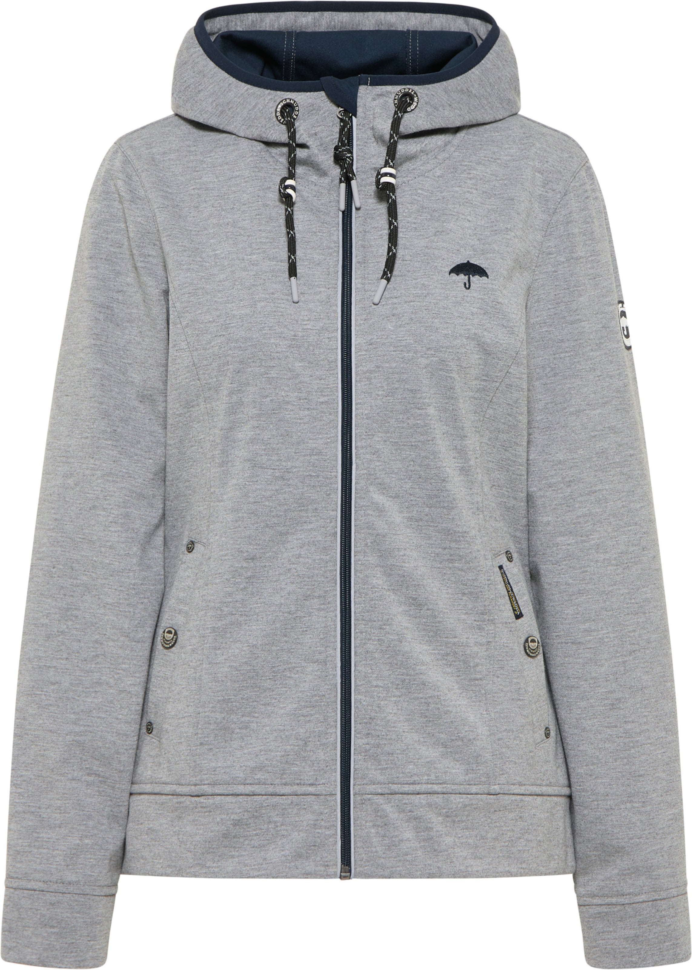 Schmuddelwedda - Chaqueta funcional en gris: frente