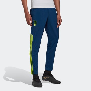 ADIDAS SPORTSWEAR Regular Workout Pants 'Juventus Turin Condivo 22' in Blue: front