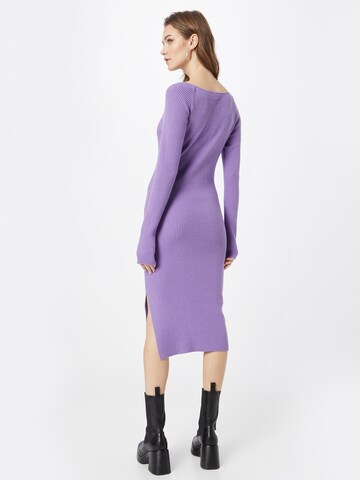 Oval Square Knitted dress 'Floor' in Purple