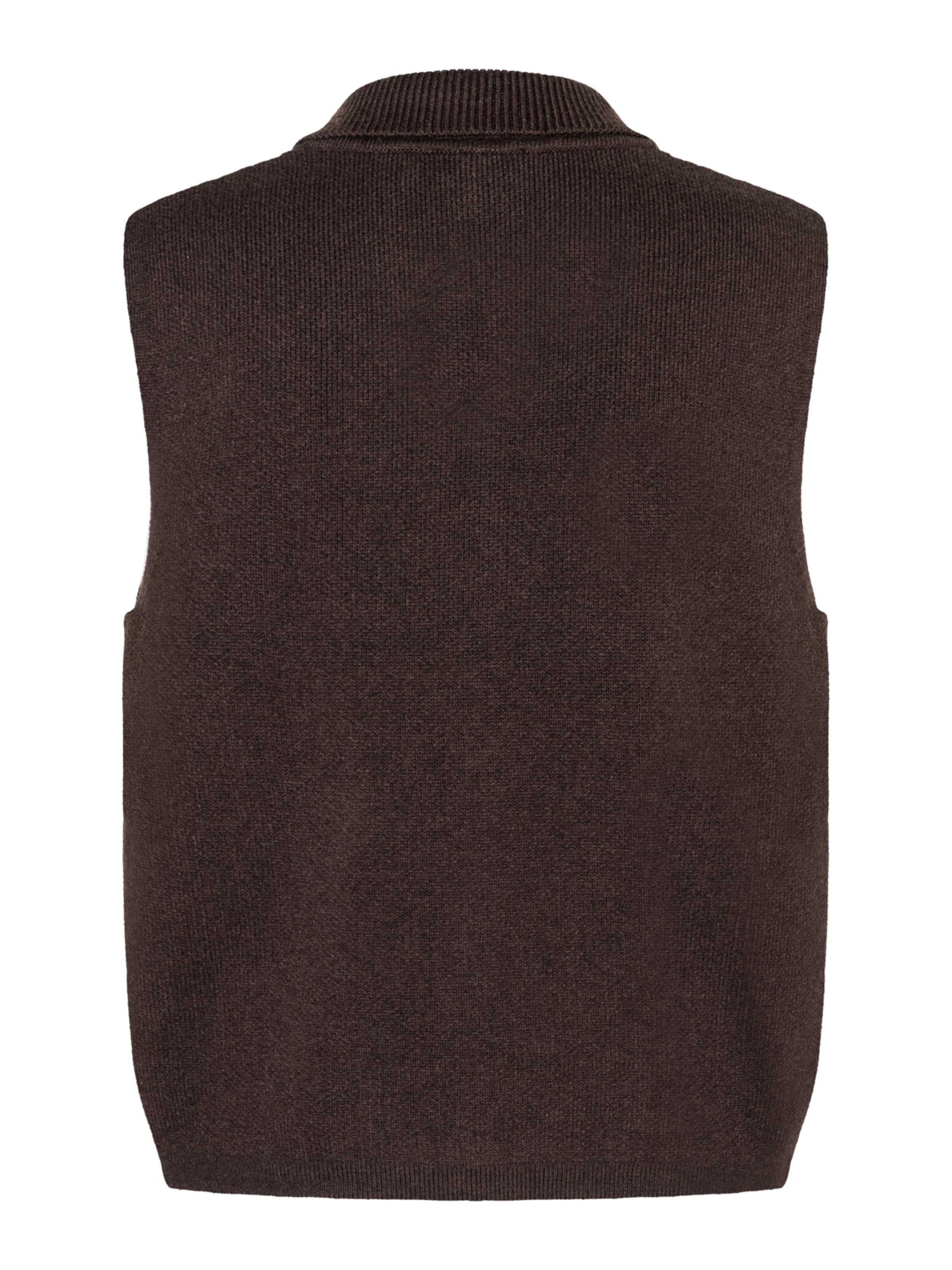 MORE & MORE Strickweste in Braun