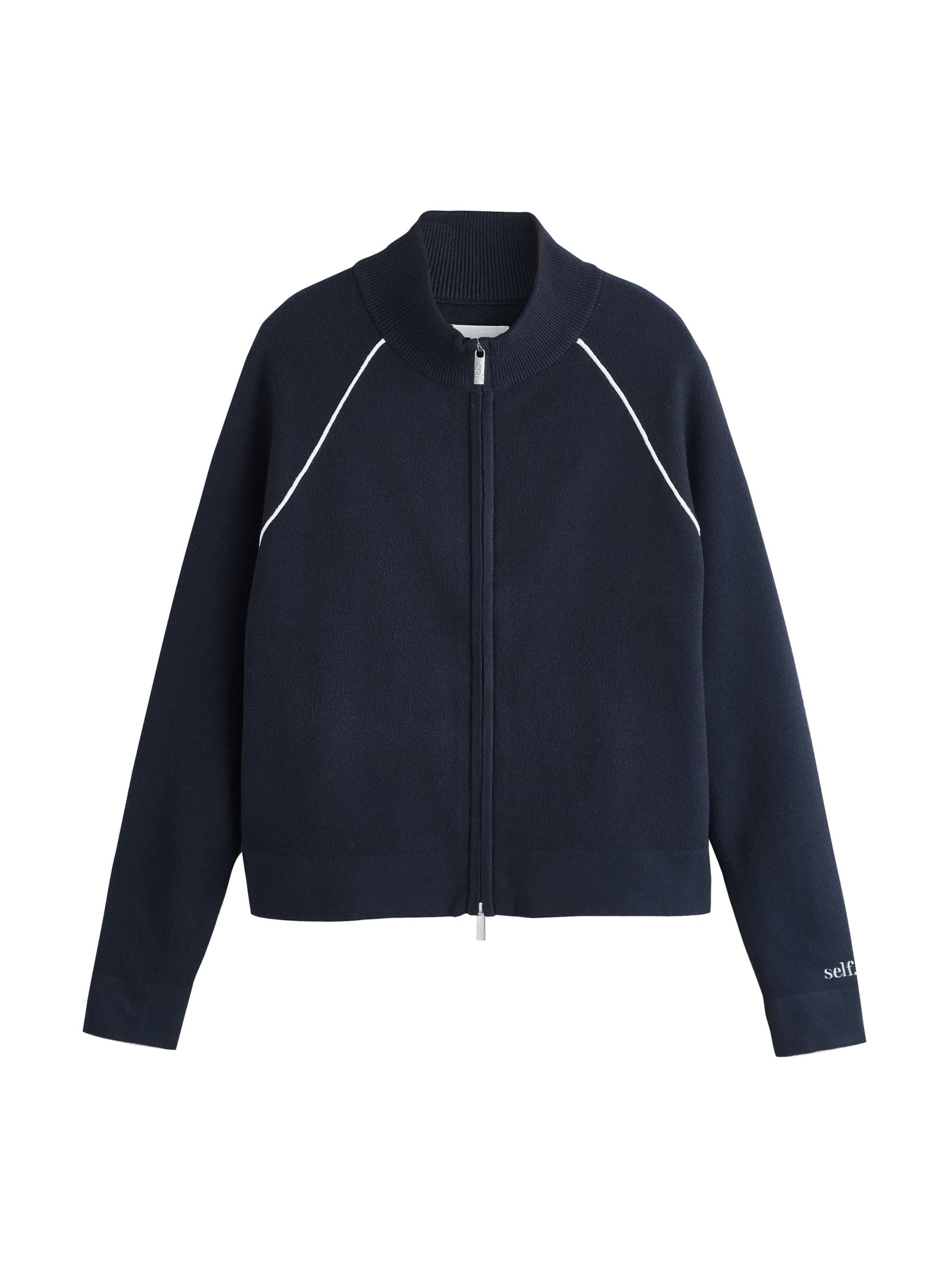 Veste de survêtement self. en bleu : devant