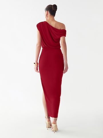 BWLDR Dress 'Veleda' in Red: back