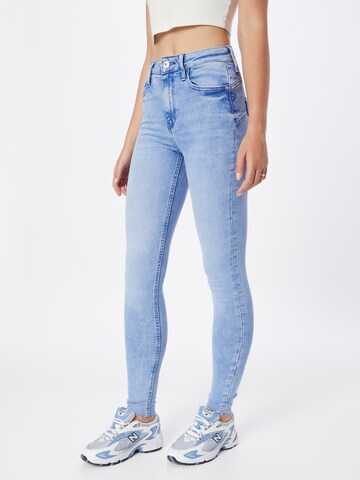 River Island Skinny Kavbojke | modra barva: sprednja stran