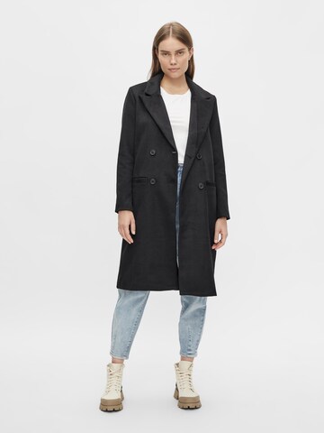 OBJECT Between-Seasons Coat in Black: front