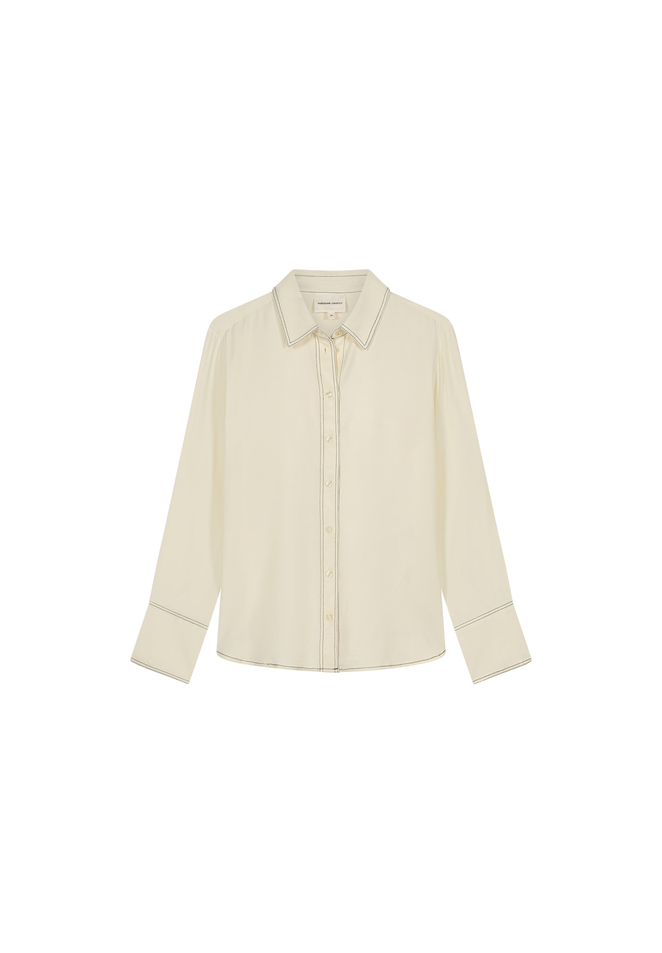 Fabienne Chapot Blouse in Beige: voorkant