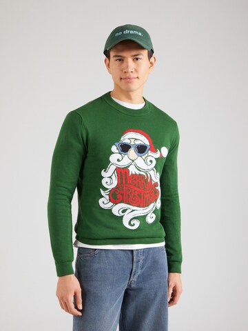 Pull-over Only & Sons en vert : devant