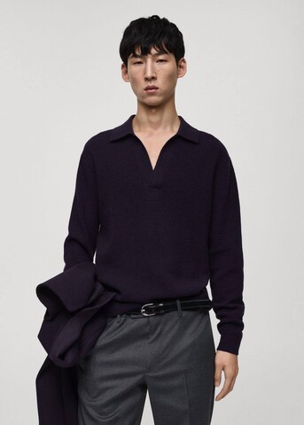 MANGO MAN Pullover 'Ludorums' in Blau: Vorderseite