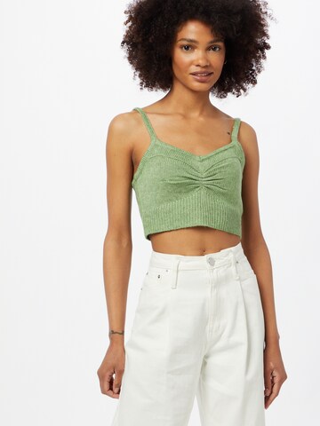 Cotton On - Top de punto en verde: frente