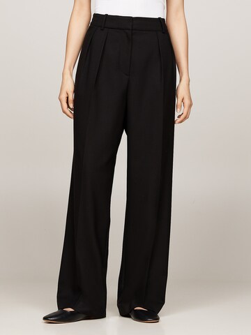 TOMMY HILFIGER Loosefit Broek in Zwart: voorkant