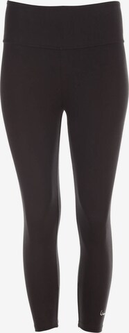 Skinny Pantalon de sport 'WTL31' Winshape en noir : devant