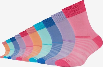 camano Socks in Blue: front