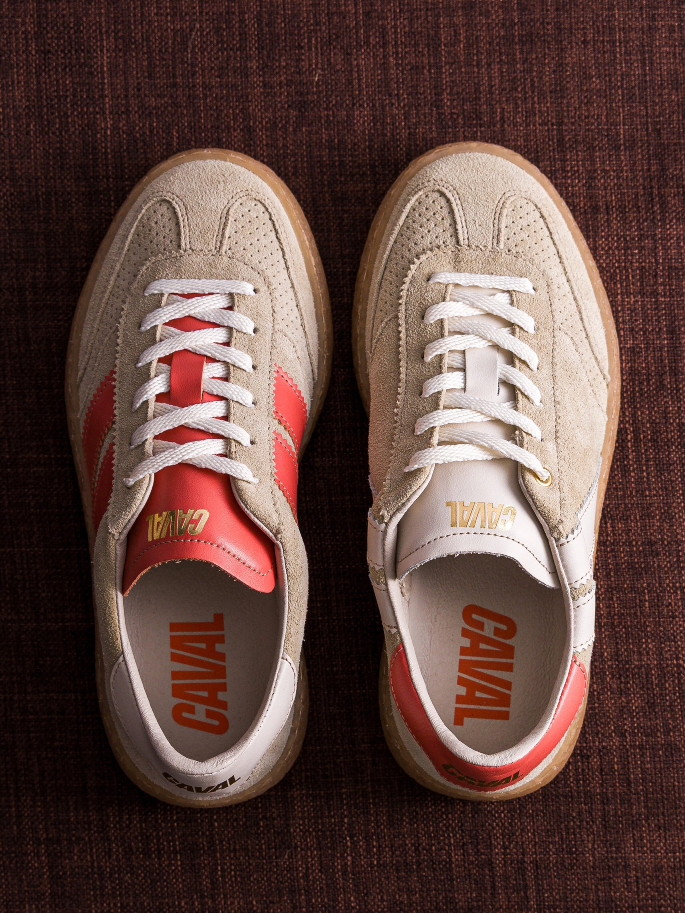 Caval Veterschoen ' HIGH PULSE ' in Beige: bovenkant
