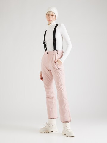 Regular Pantalon de sport 4F en rose : devant