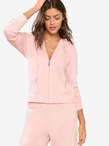 Lipsy Sweat jacket in Pink: front